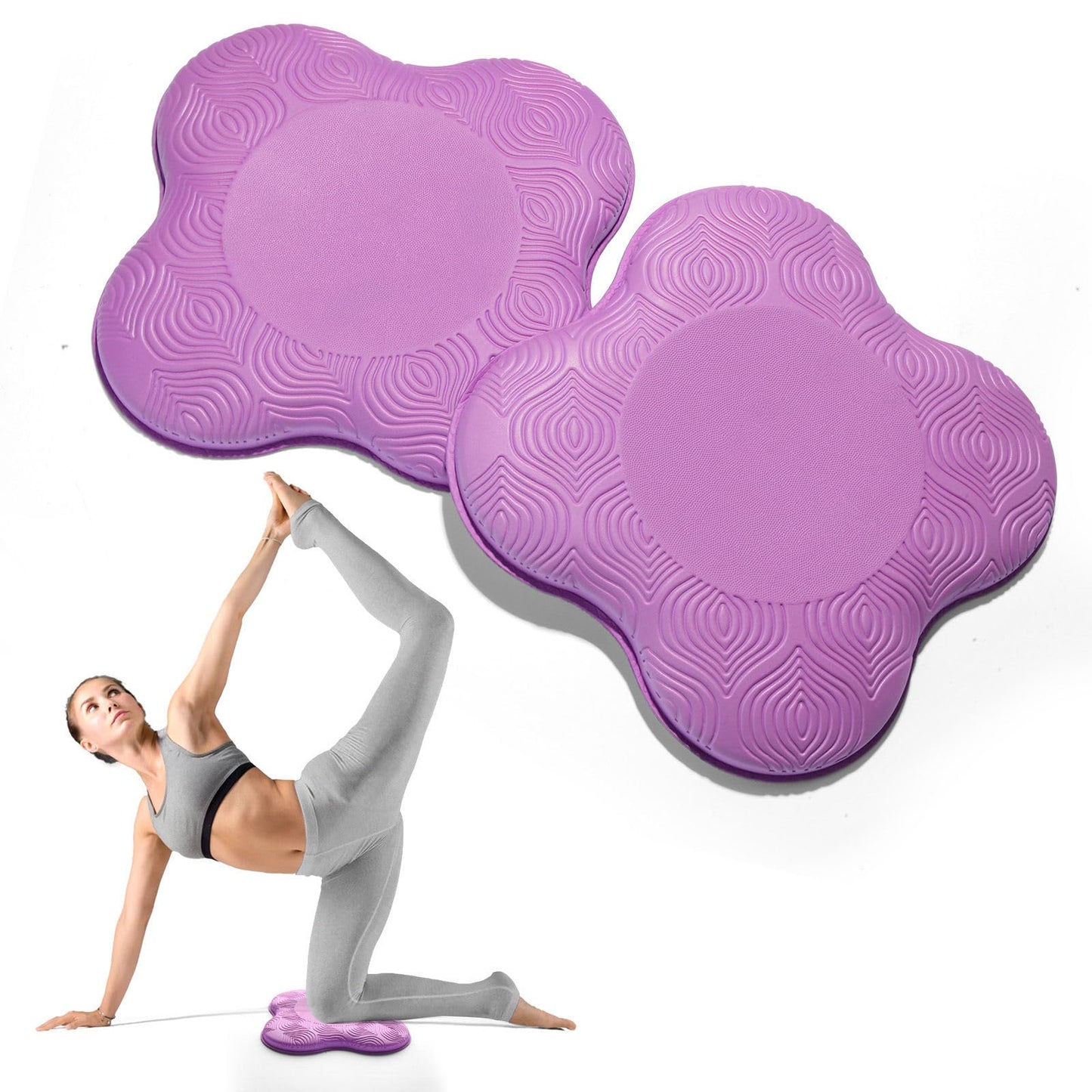 MBKHFLL 2 packs Yoga Knee Pad Cushion Extra Thick for Knees Elbows Wrist Hands Head Foam Pilates Kneeling pad Yoga Knee Cushion Thick Exercise Pads for Knees Elbows Wrist Hands Head Foam Pilates
