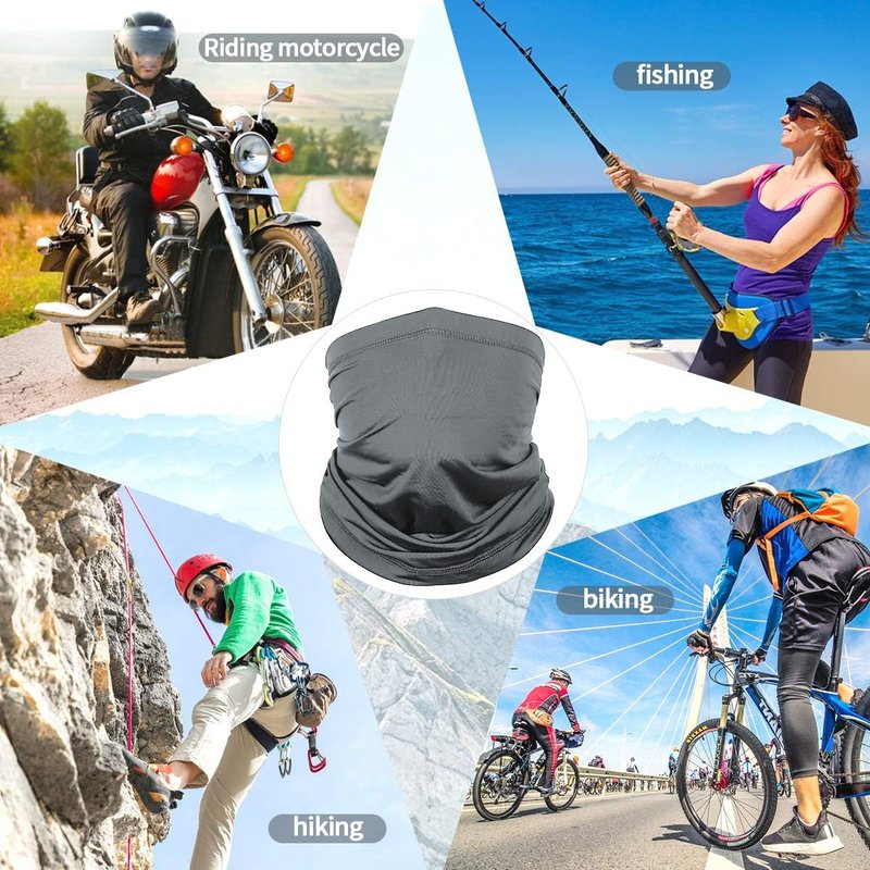 Cooling Neck Gaiter Face Cover Scarf - UV Protection Mask for Men & Women | Soft Windproof for Hiking, Cycling, Running