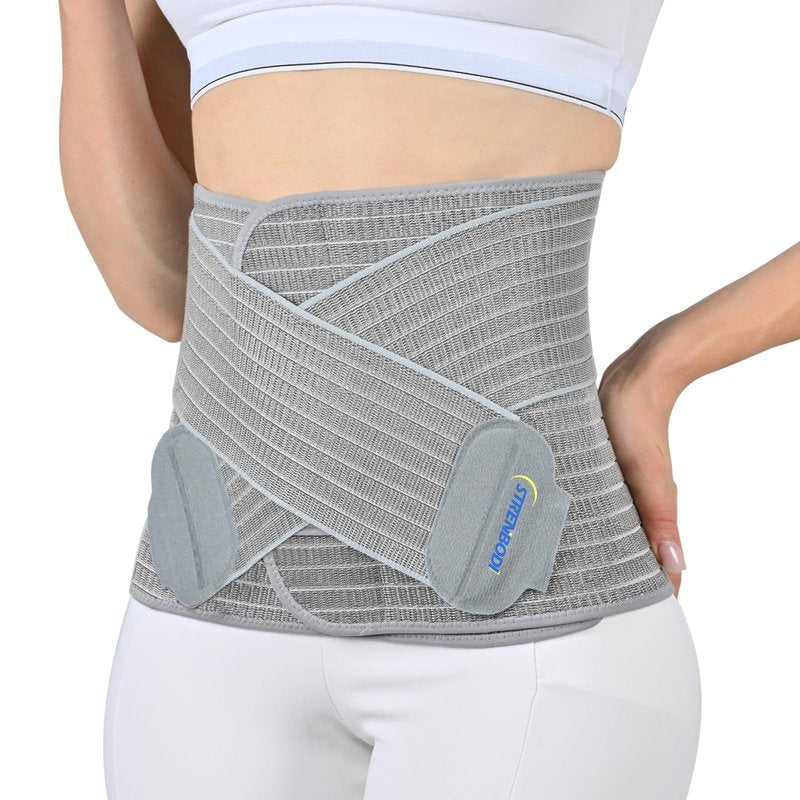 Abdominal Binder Post Surgery Postpartum Belly Band, C-section Belly Binder, Girdle for Postnatal, Adjustable Belly Wrap, Stomach Compression Hernia Belt For Men or Women After Pregnancy, Hysterectomy