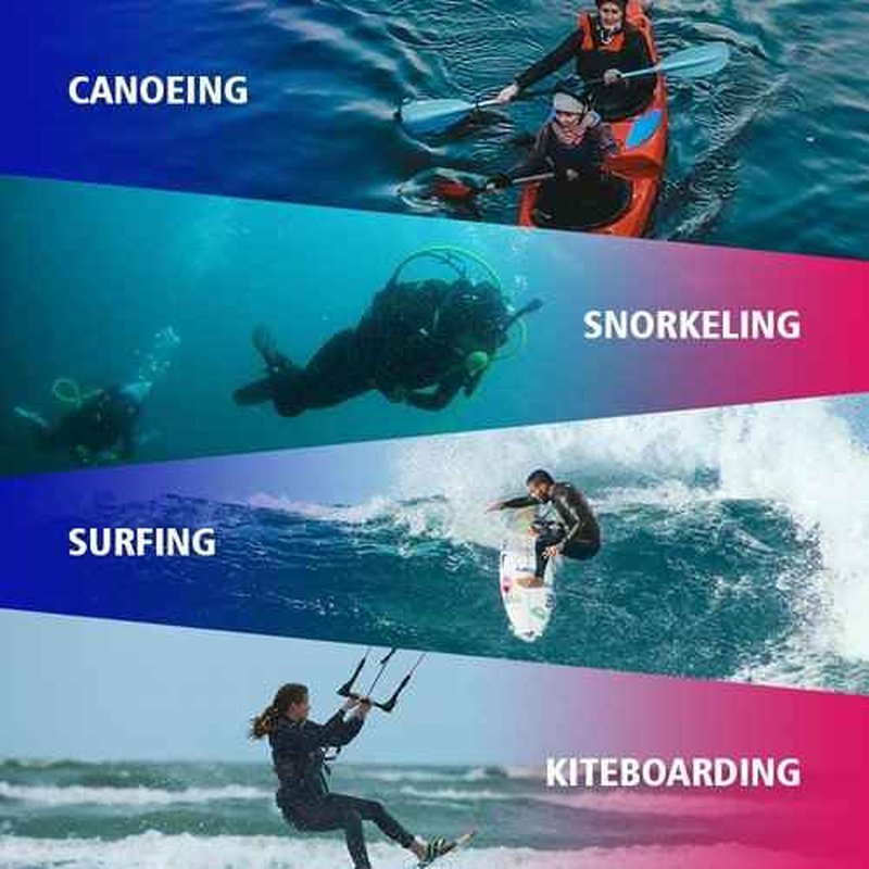 AICARSHI 3mm Shorty Wetsuit for Women - Neoprene Dive Skin Back Zip Scuba Diving Suit One Piece Wet Suits Full Body Rash Guard for Diving Snorkeling Surfing Swimming, X-Small