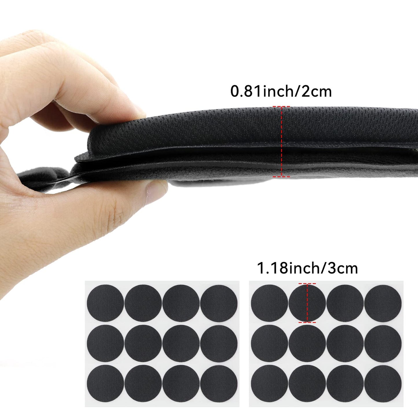 AOUTACC Tactical Airsoft Helmet Padding,Helmet Replacement Memory Foam Padding Kits Set,Protective Cushion Buffer Pad for Fast MT MICH IBH AF ACH Helmet (Fourth Generation,BK)