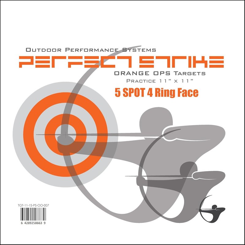 Five Spot Bullseye Paper Targets - Precision Shooting Practice | 12" x 12" Size