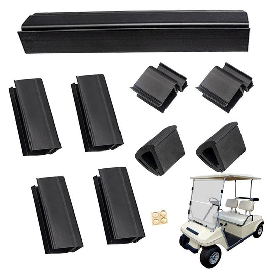 DRIVE UP Golf Cart Windshield Clips, Club Car Windshield Retaining Clips Kit for Club Car DS 1982-2000.4 Golf Carts, DS Windshield Flex Hinge, Sash Clips OEM 102005801, 102005901