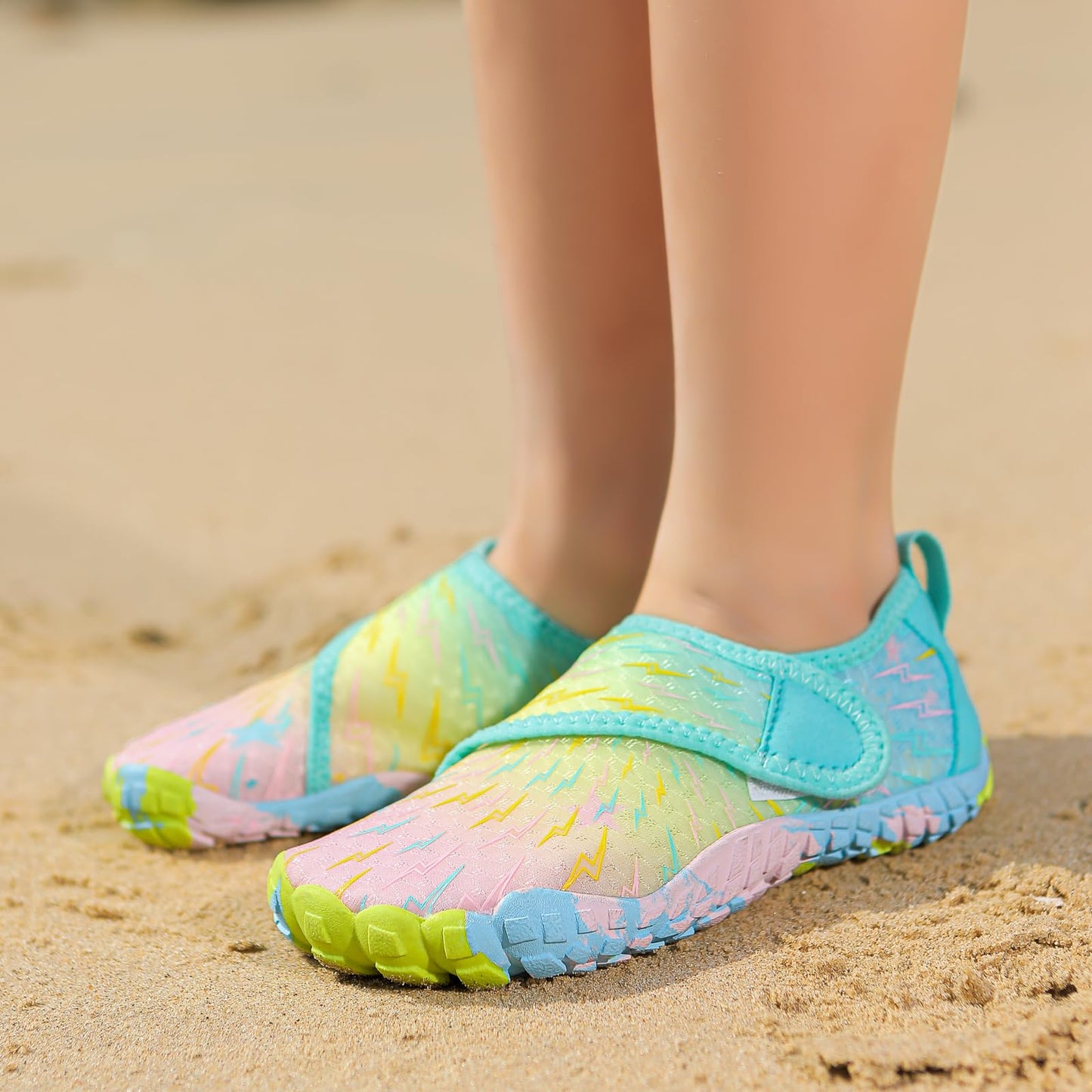 ANYUETE Water Shoes for Kids Boys Girls Aqua Socks Barefoot Beach Sports Swim Pool Outdoor Quick Dry Lightweight All Black Little Big Kid 12.5 Little Kid