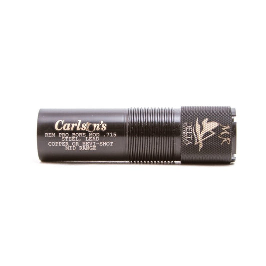 Carlson's Choke Tubes 12 Gauge for Remington Pro Bore [ Mid Range ] Blued Steel | Delta Waterfowl Extended Choke Tube | Made in USA
