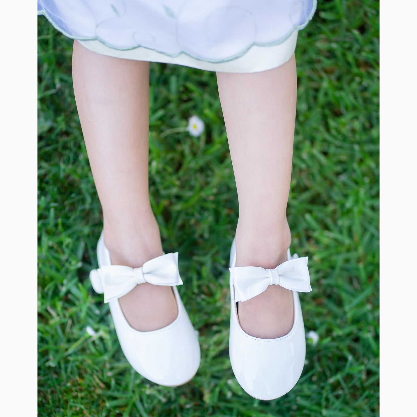 Felix & Flora Girls Dress Shoes - Mary Jane Ballet Flats Party Wedding School Size 8 Toddler
