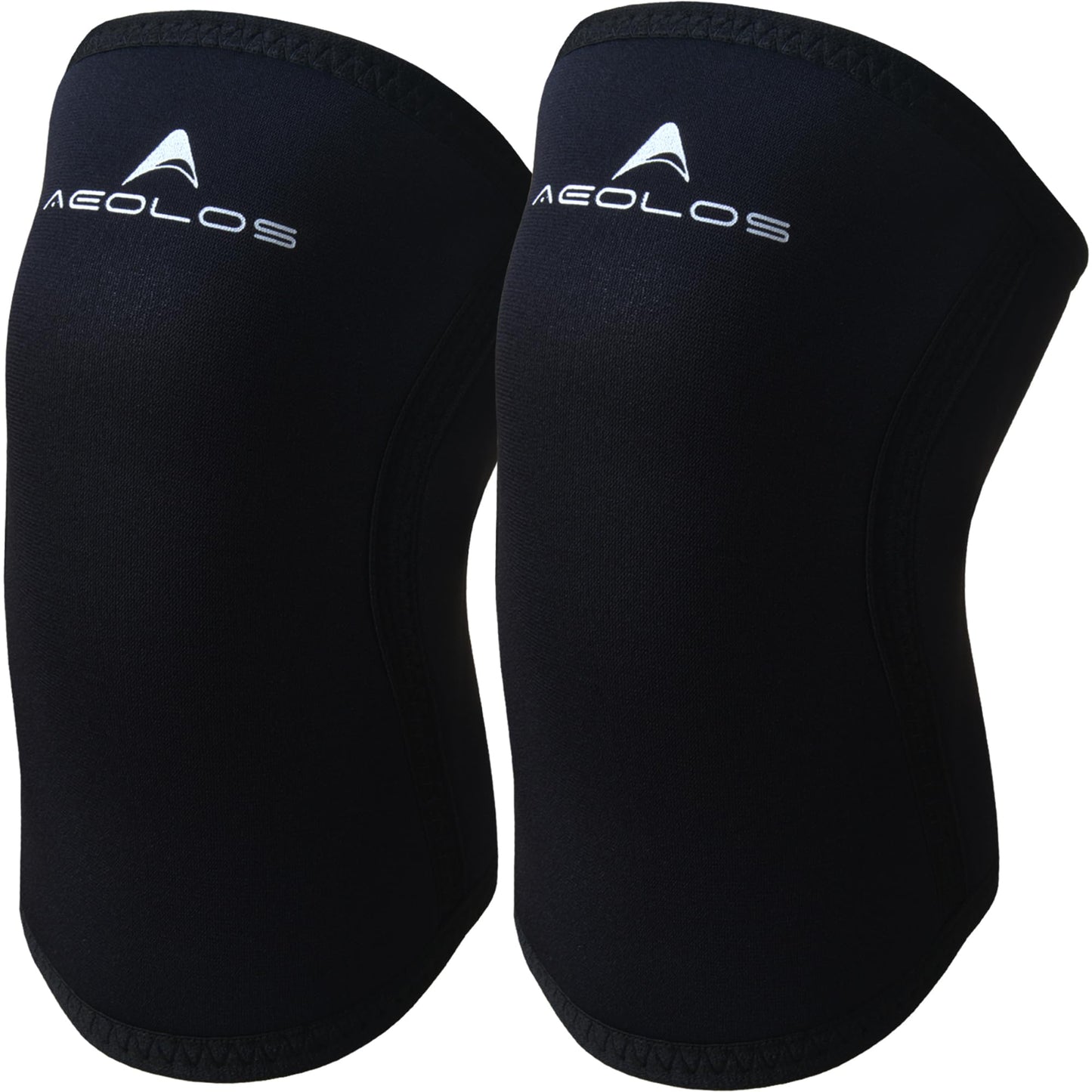 AEOLOS Knee Sleeves (1 Pair)，7mm Compression Knee Braces for Heavy-Lifting,Squats,Gym and Other Sports(Small,22Black4)