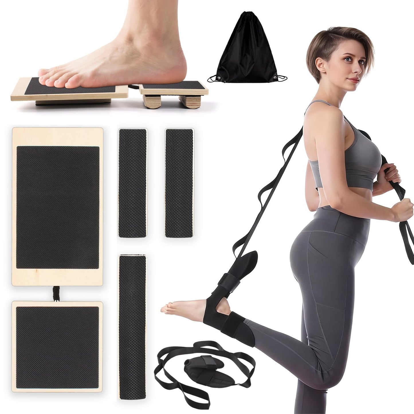 Ankle Balance Board,Stability Trainer for Rehabilitation,Plantar Fasciitis Relief,Posture Corrector,Physical Therapy Tools