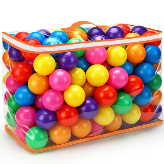 Vanland Ball Pit Balls for Baby and Toddler Phthalate Free BPA Free Crush Proof Plastic - Multicolored Pit Balls in Reusable Play Toys for Kids with Storage Bag