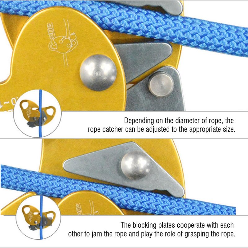 Leapiture Climbing Descender Climbing Rope Grab Descender Rappel Device Equipment for appelling Belaying Tree Climbing Aerial Silks Rigging