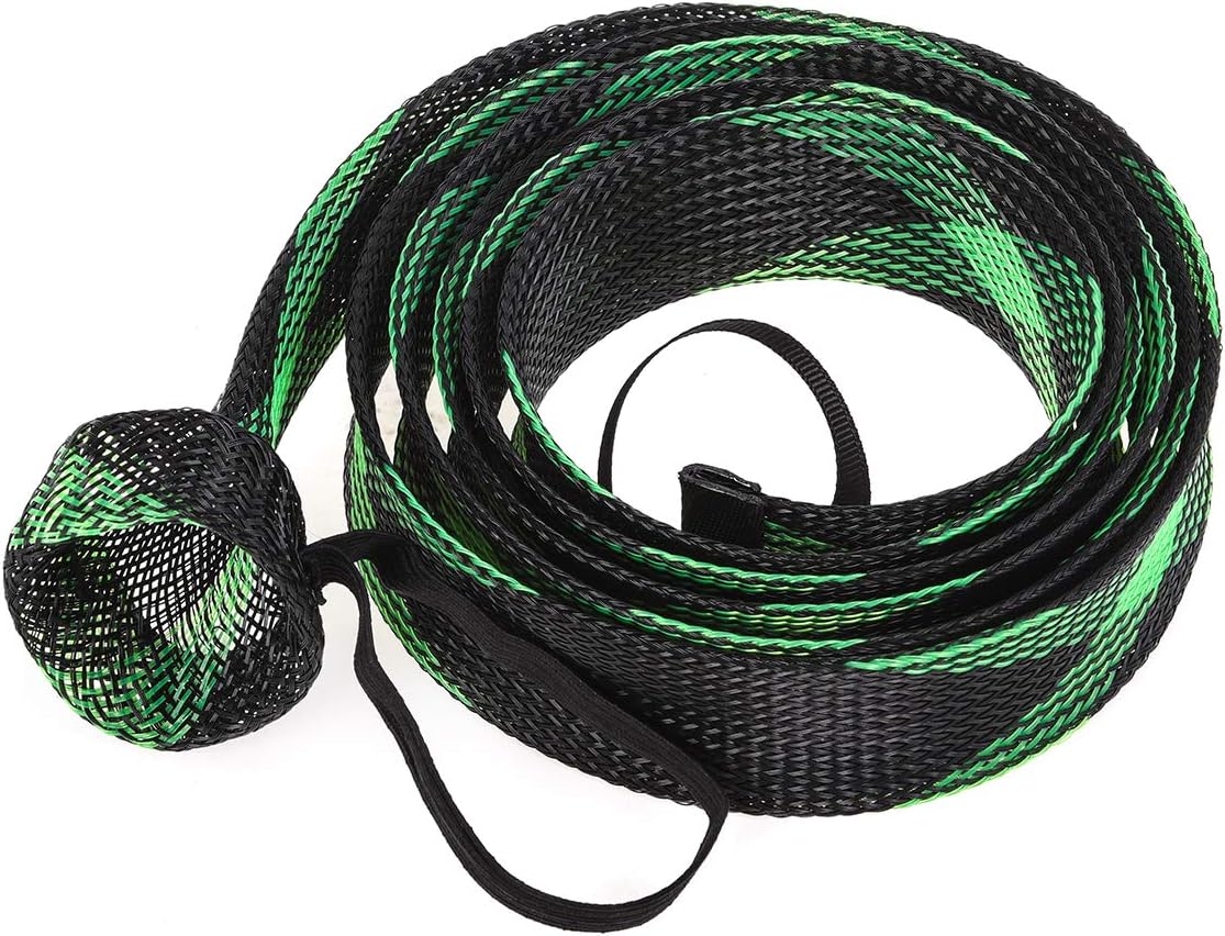 Fishing Rod Sock Sleeve Cover - 10 Pcs Braided Mesh Protector for 190cm/74.8in Rods | Ideal for Fly, Spinning, and Casting