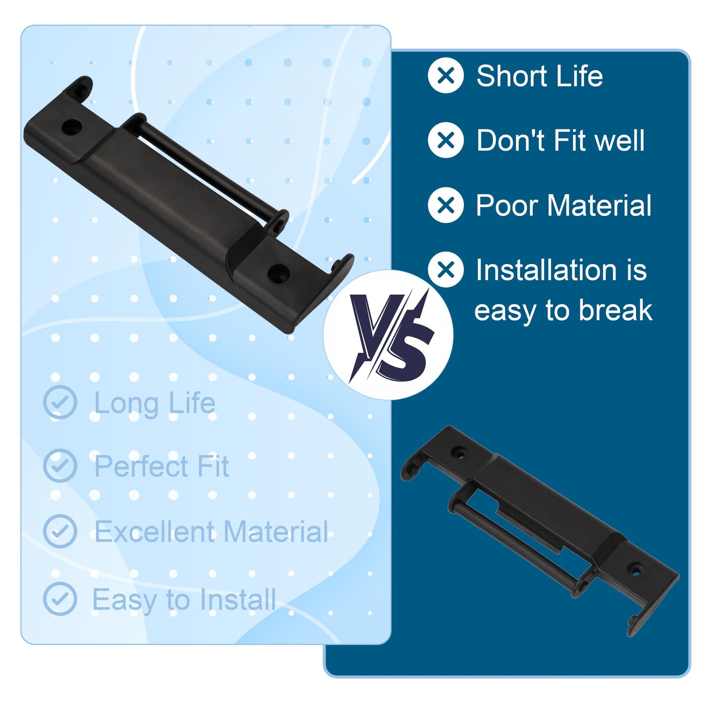 Cooler Snap-On Hinge Repalcment Parts for Igloo Trailmate Coolers,High Strength Cooler Snap-On Hinges and Screws Replacement Kit