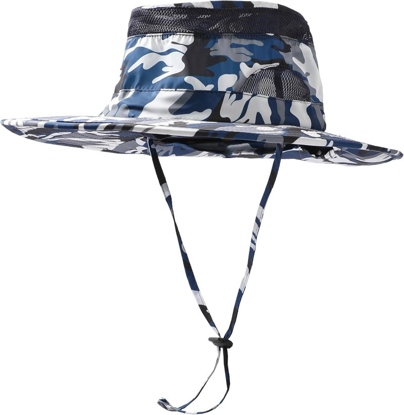 UV 50+ Sun Protection Hat - Wide Brim Bucket Hat for Outdoor Sports | Fishing Hat with Neck Flap
