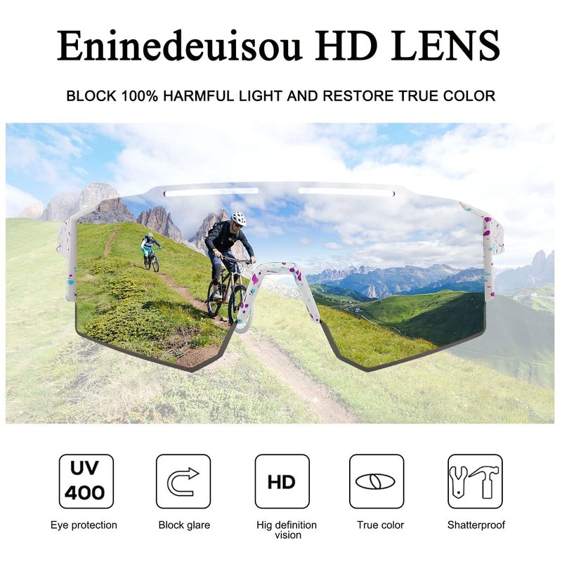 Eninedeuisou Baseball Sunglasses for Men Women,Light UV400 Cycling Sports Running Sunglasses Youth Sun Glasses Unisex Adult.