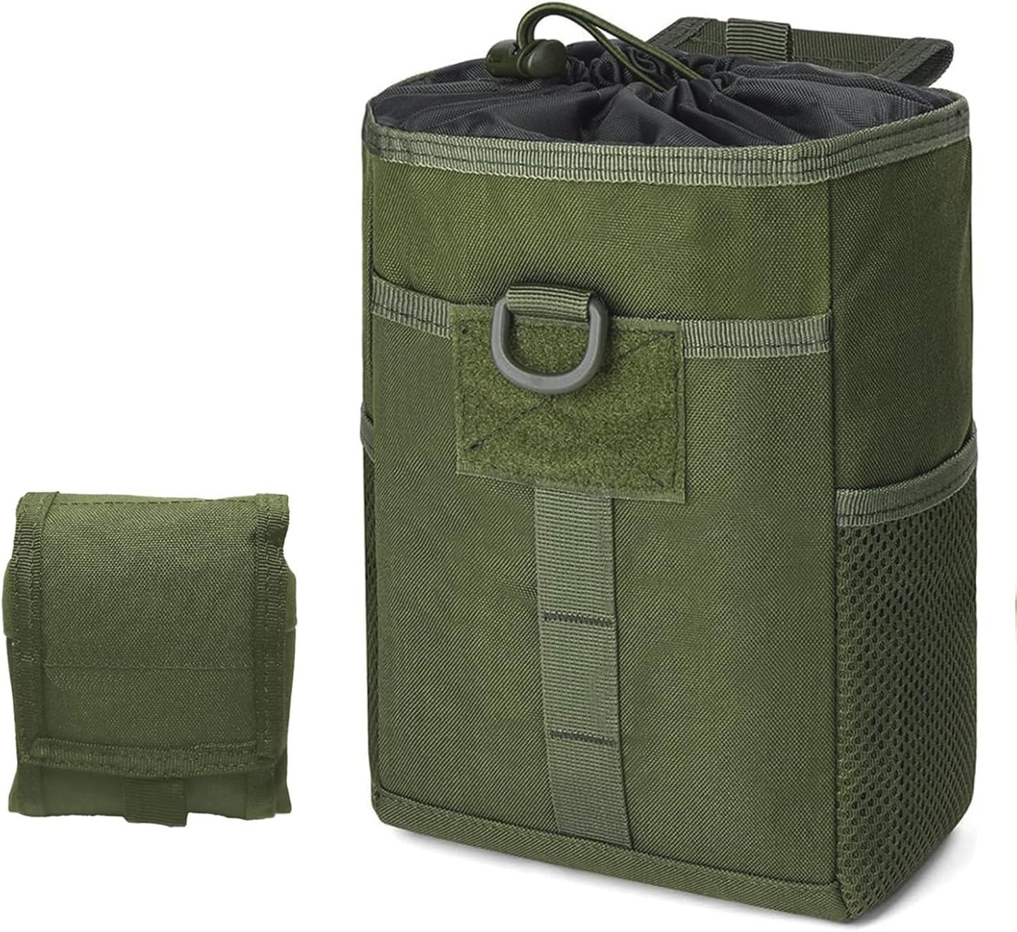Molle Dump Pouch - Roll-Up Drawstring Utility Bag for Ammo & Magazines | EDC Folding Waist Bag for Shooting & Hunting