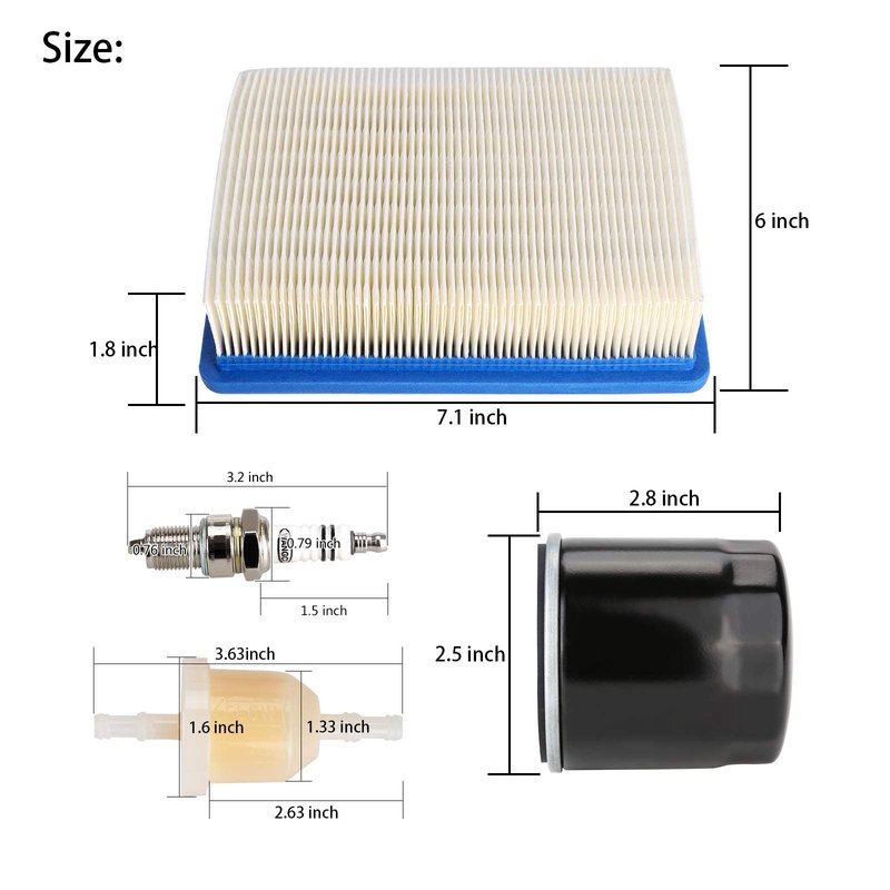 10L0L Golf Cart DS Tune Up Kit for Club Car DS Gas 4 Cycle 1992 UP Models with FE290/FE350 Engines with Air Filter Oil Filter F7TC Spark Plug,OEM 1013684 1015426 1016467