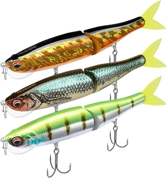 Swimmax Fishing Lures - Easy Catch Wiggling & Vibrating Swimbaits | Heavy-Duty Dyneema Fiber for Bass, Trout, Walleye