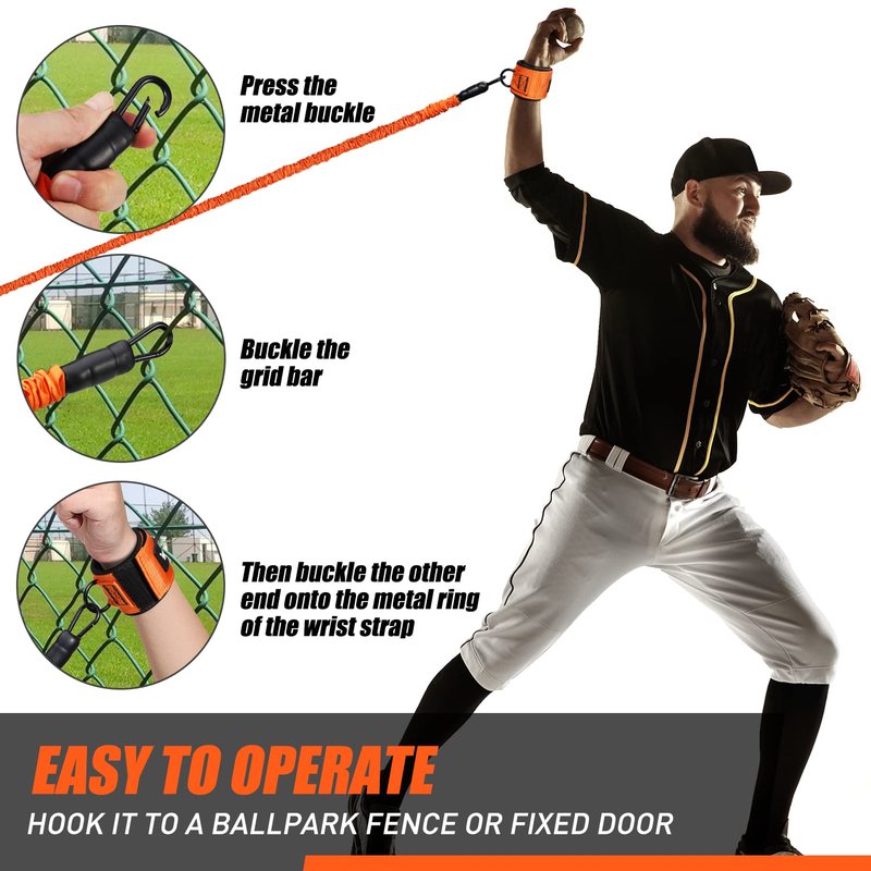 Baseball Bands, 50lbs Arm Bands for Baseball Softball Pitchers, Youth & Adult Athletes Improve Pitching Batting, Arm Strength, Flexibility, Rotational Speed, Baseball Training Accessories