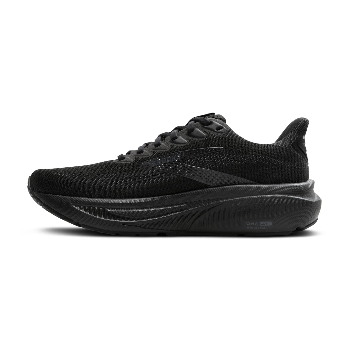 Brooks Men’s Ghost 17 Neutral Running Shoe - Black/Black/Ebony - 13 Medium