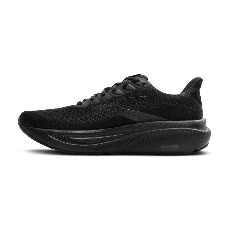 Brooks Men’s Ghost 17 Neutral Running Shoe - Black/Black/Ebony - 9.5 Wide