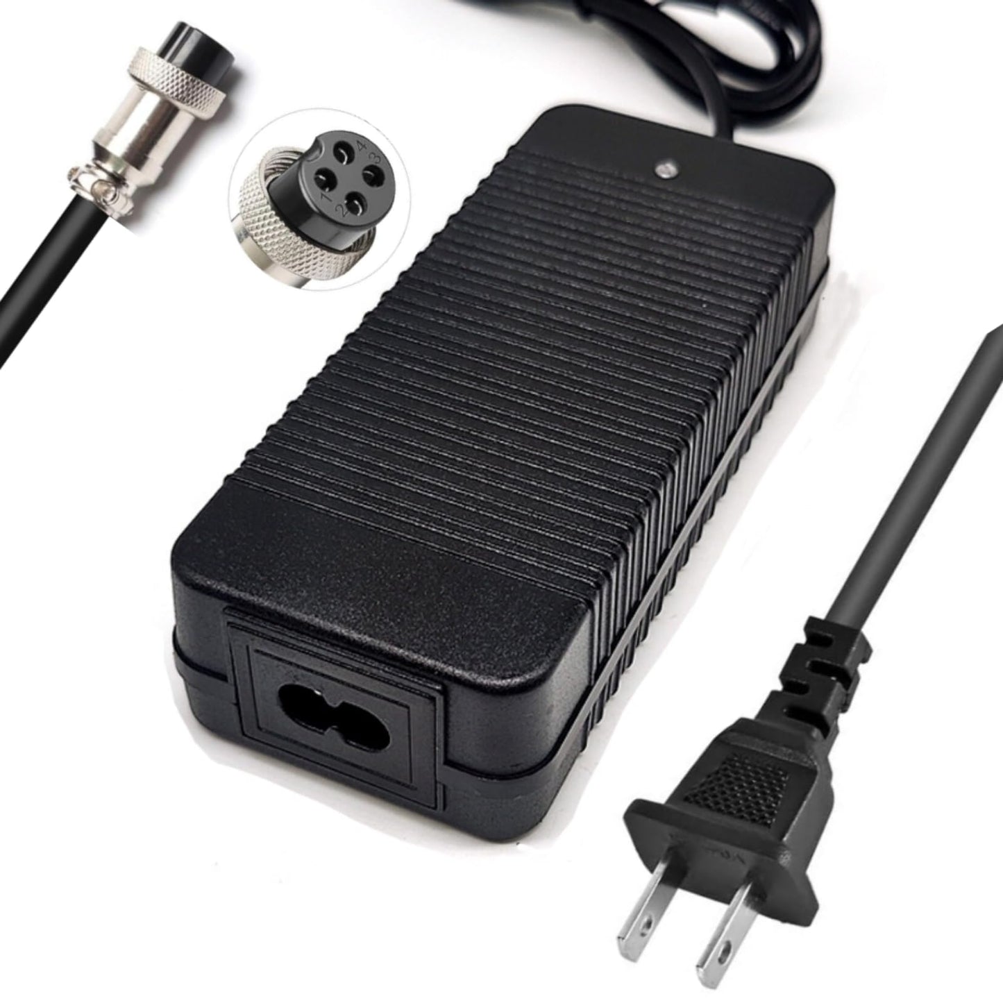 HERISKEER 63V 4 Prong Charger for Segway Ninebot S/S-MAX, Mini Pro/MiniPro, GoKart/Go Kart/Go Kart Pro, N3M240 N3MM240 Power Supply 4 Pin Connector
