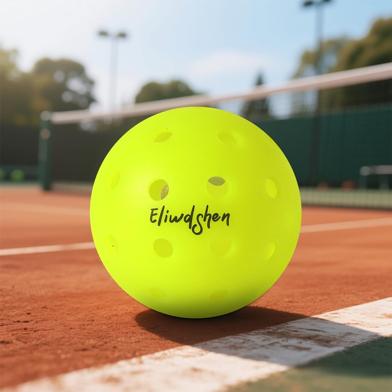 Eliwdshen Outdoor Pickleballs TPU Enhanced Crack Resistance 40 Holes 6 Packs Pickleballs USAPA Competition Balls High Bounce Durable Beginner Intermediate Advanced Practice