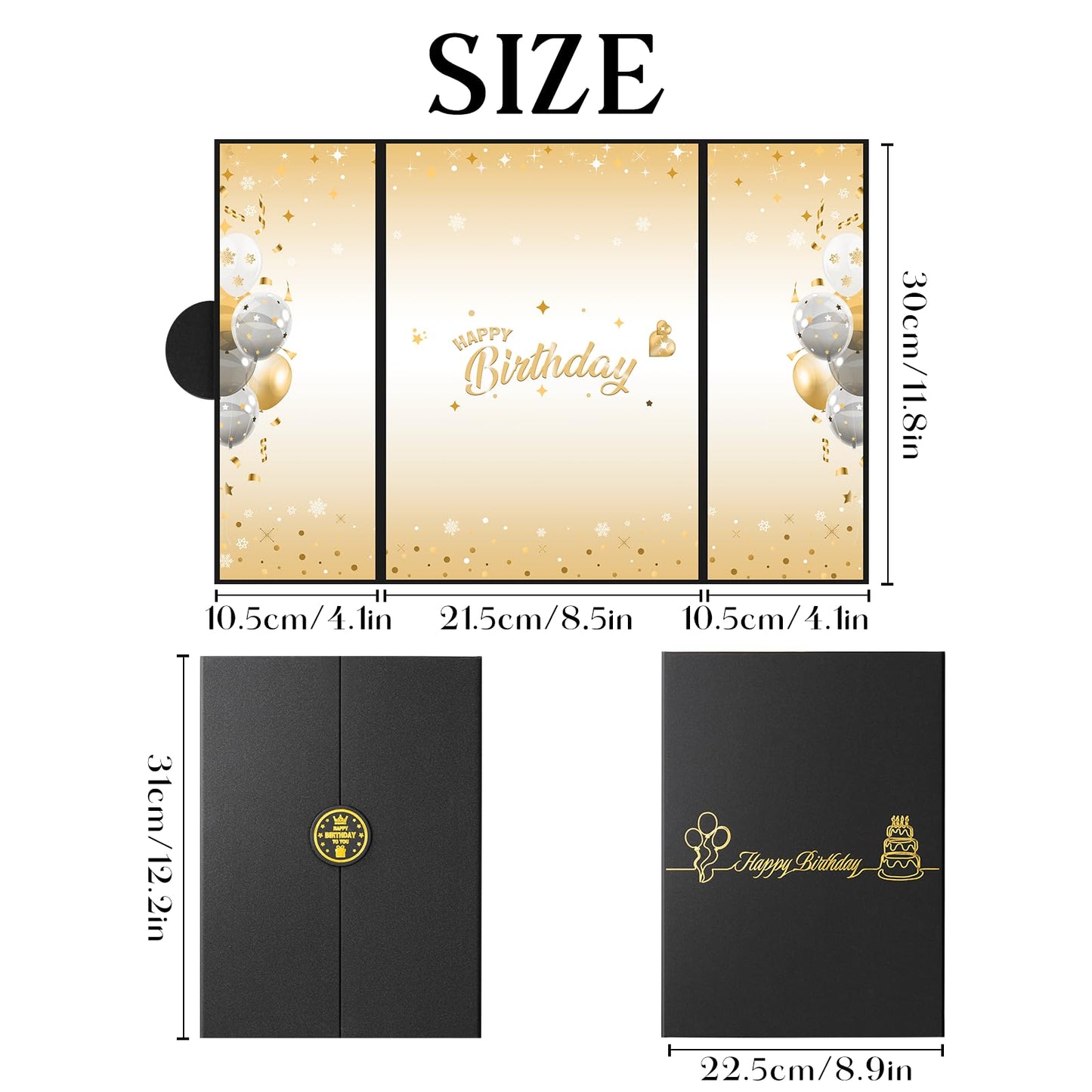 Birthday Party Decorations, Alternative Signature Guest Book for Men Women