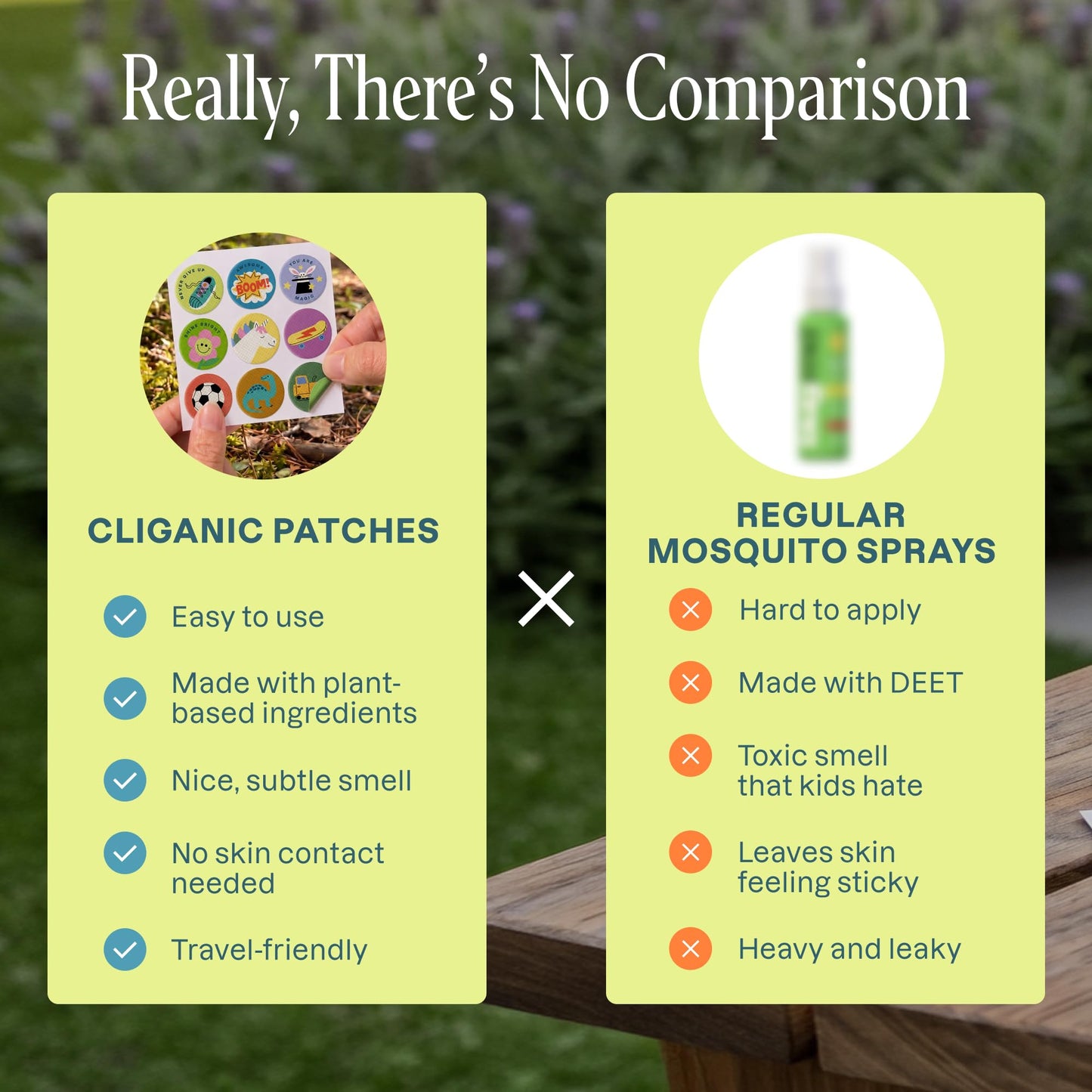 Cliganic Mosquito Repellent Stickers for Kids (90 Pack) - Positive Vibes Patches, Natural DEET-Free, Essential Oil Infused, Insect Repelling Garments