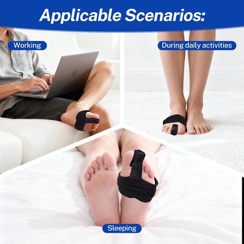 ADLLHO Toe Splint for Broken Toes Support, Toes Brace for Fracture Fixation,Sports Sprains,Injuries, Fracture Toes Protector for Second Toe to Pinky