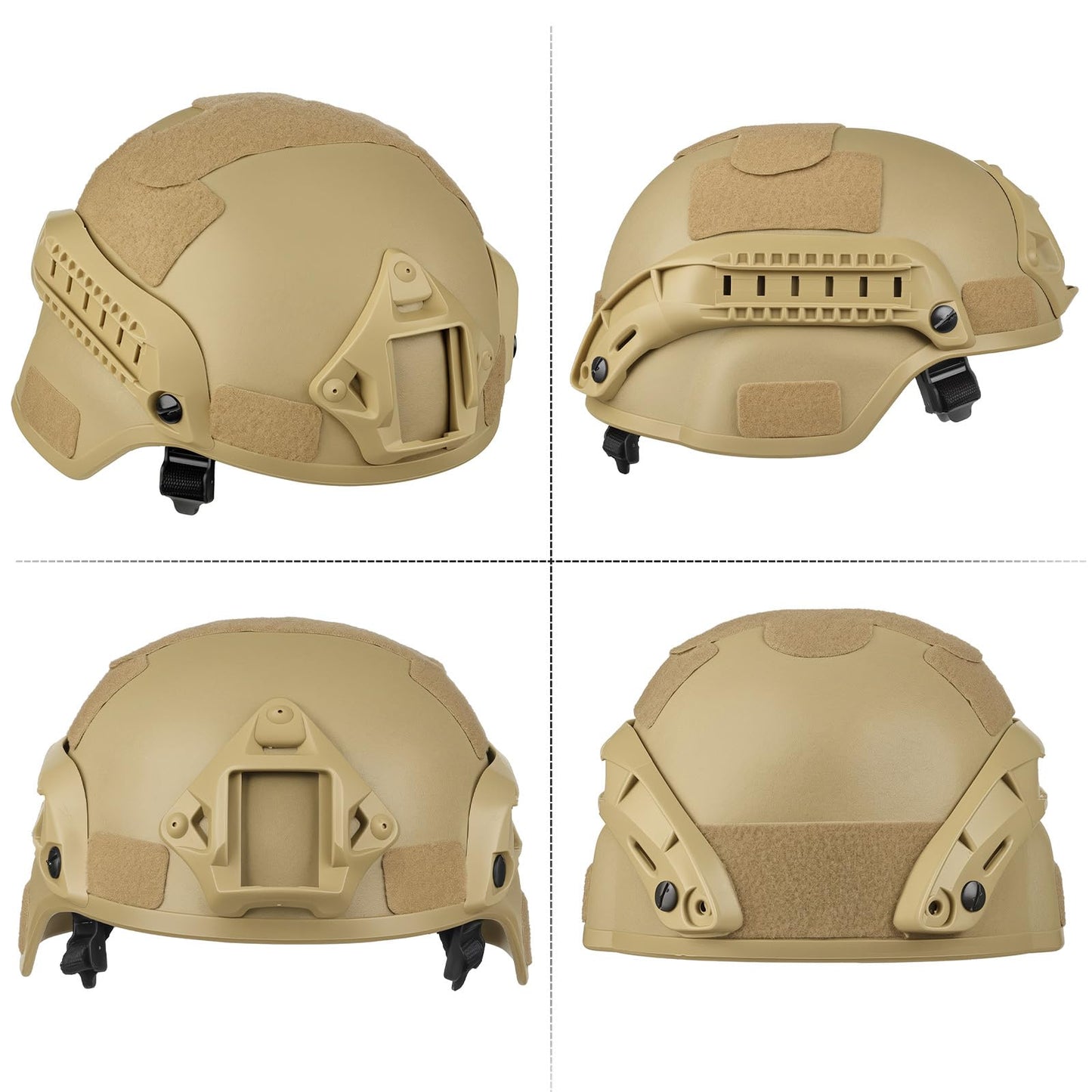 VPZENAR Airsoft Helmet, MICH Tactical Helmet,Airsoft Balaclava Mask,Air Soft Headgear and Air Soft Goggles for Men, Full Head Protection Airsoft Gear