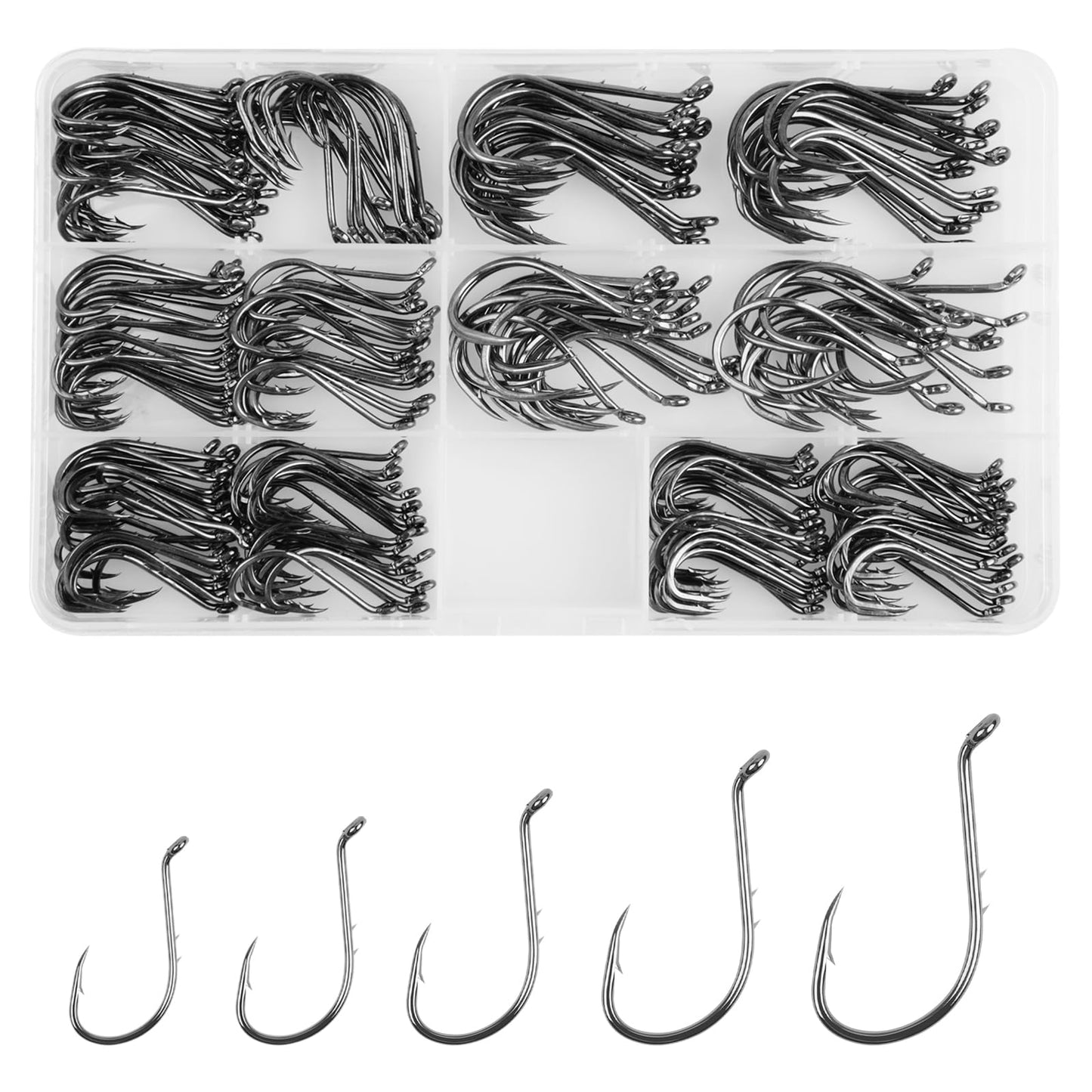 150pcs Octopus Baitholder Fishing Hooks, Double-Barb Shank Bait Holder Hook