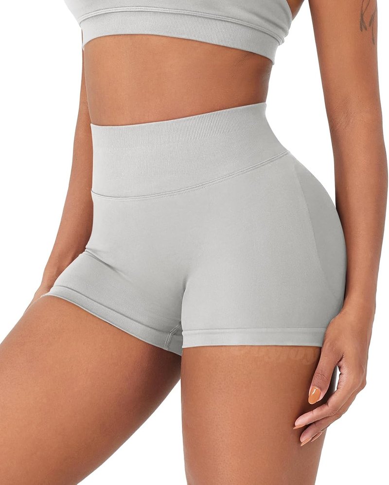 VOYJOY Women's Scrunch Butt Lifting Workout Shorts - Seamless Gym Biker Shorts in 2.5"/3.6"/4.5"/6" Sizes