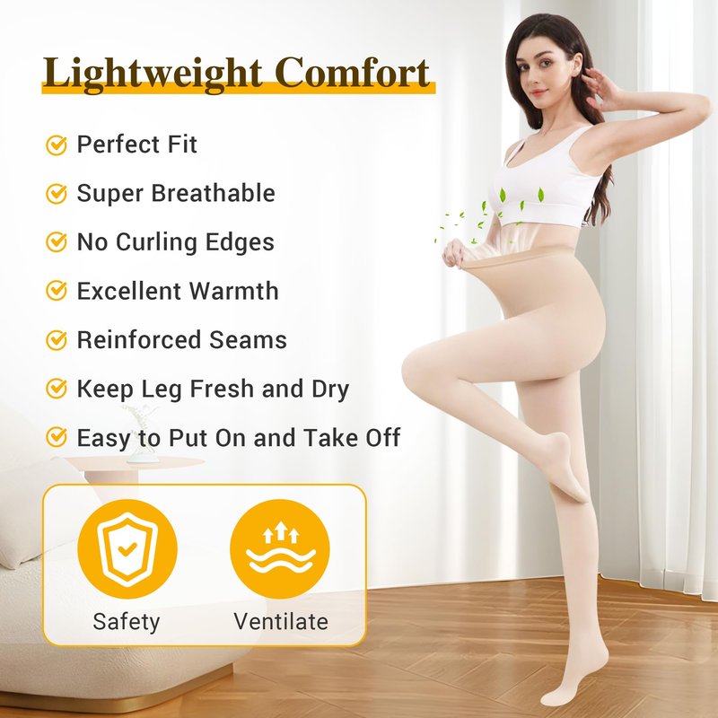 zotori Compression Pantyhose for Women, Medical Graduated Compression Tights Men, 15-20 mmHg High Waist Compression Leggings, Closed Toe Compression Stockings, Support Hoses for Edema, Varicose Veins