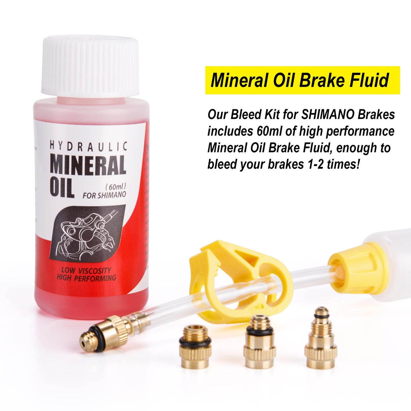DOT Brake Bleed Kit for SRAM - Mountain Hydraulic Disc Brake Bleeding kit Tool with 60ml Dot 5.1 Fluid (Style:B)