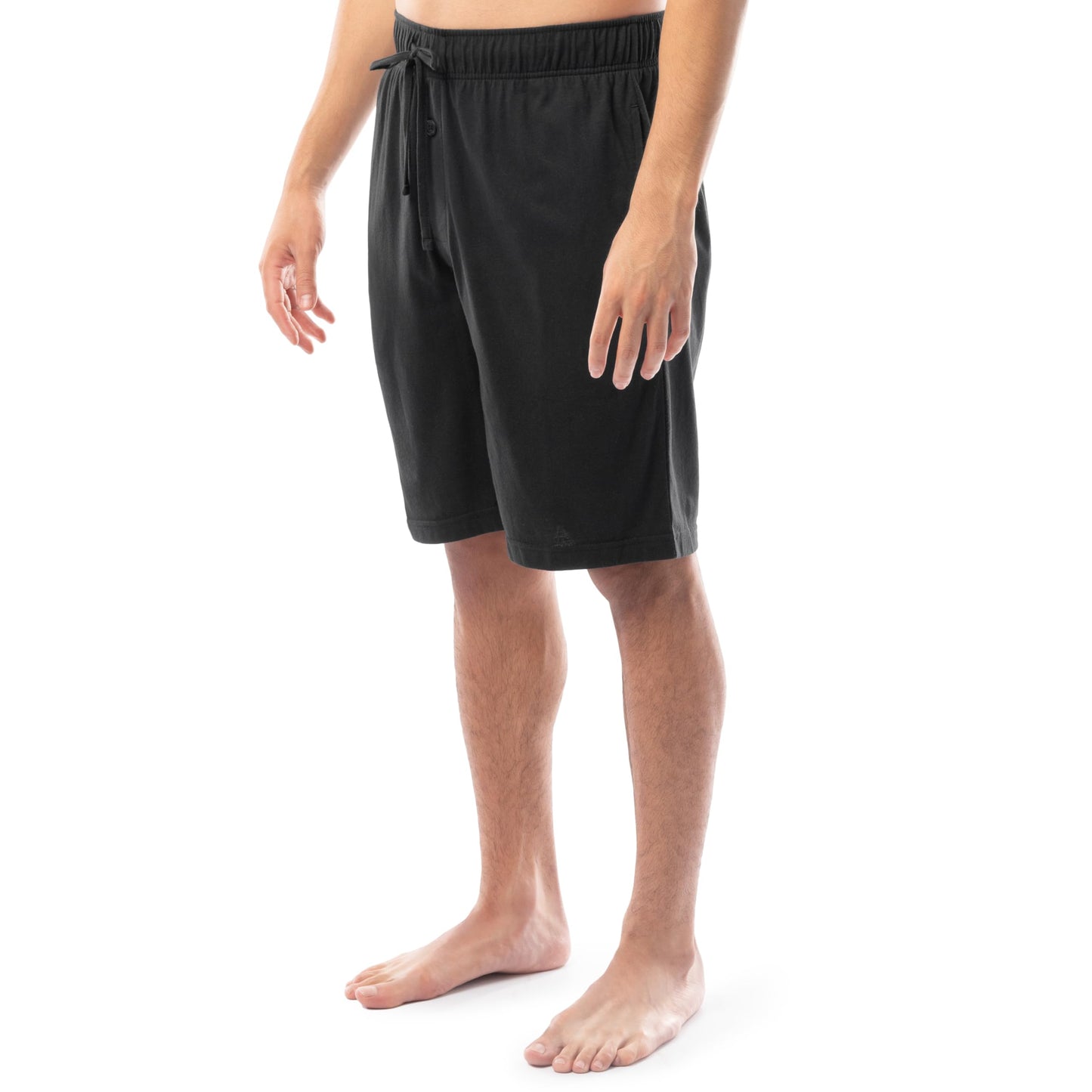 Fruit of the Loom Men’s 2-Pack Jersey Knit Sleep Pajama Shorts, Black/Black, Large