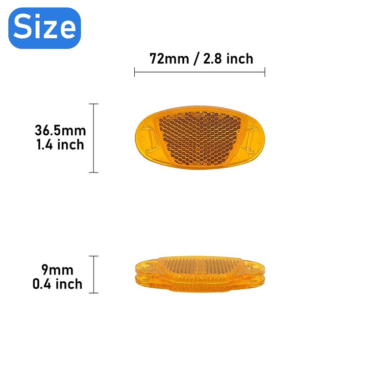 MGMSINYO Reflector Bike Wheel Reflectors Bicycle Spoke Reflector Safety Warning Night Riding