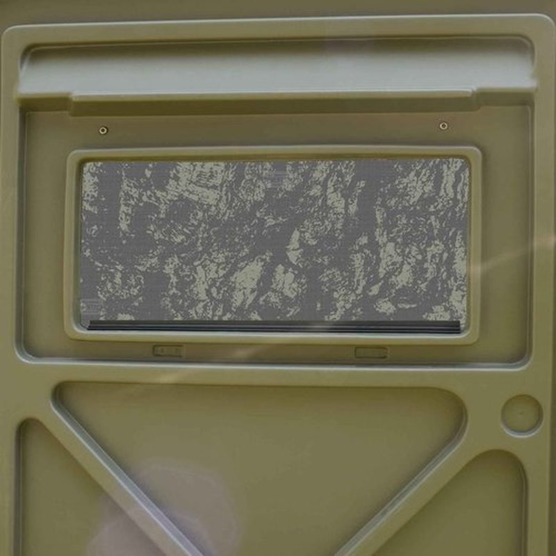 Hunting Blind Window Camo - See Through CoverTech HD Window Camo – 24” x 59” - Olive Drab Bark