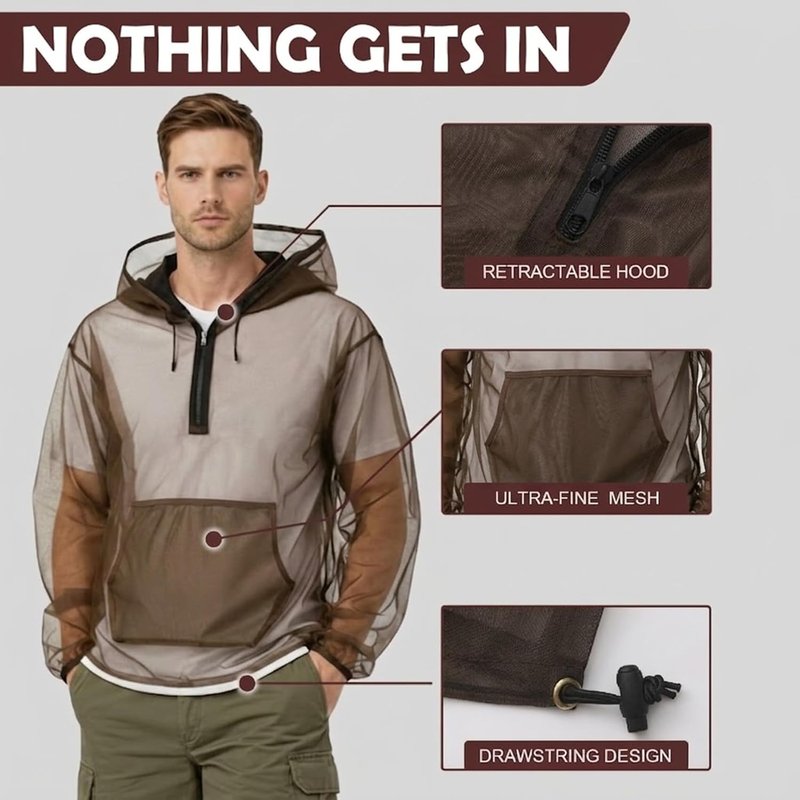 Aventik Mosquito Suit - Lightweight No-See-Ums Jacket & Pants | UV Protection for Outdoor Safety