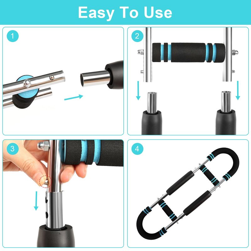2026 Pro Twister Arm Trainer Adjustable Chest Workout Equipment Arm Trainer for Men and Women Shaker Twister Arm Trainer Chest Clip Muscle Arm Workout Equipment at Home (Blue)