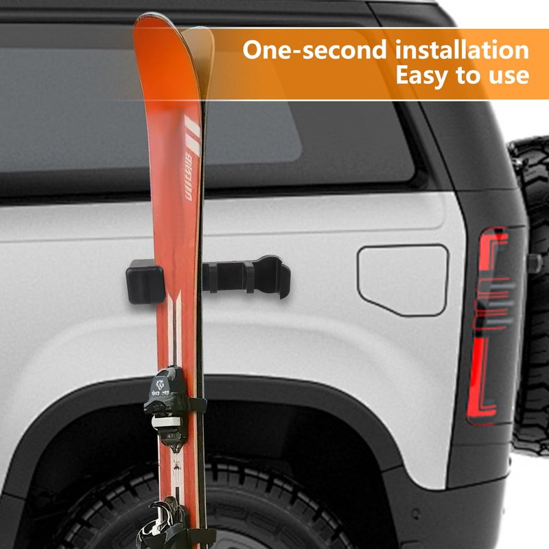 MIPON 2pcs Magnetic Ski Snowboard Vehicle Mountr & Fishing Rod Holde for Car Truck Bed Boat Wall Garage Door,Protection You Vehicle Paint