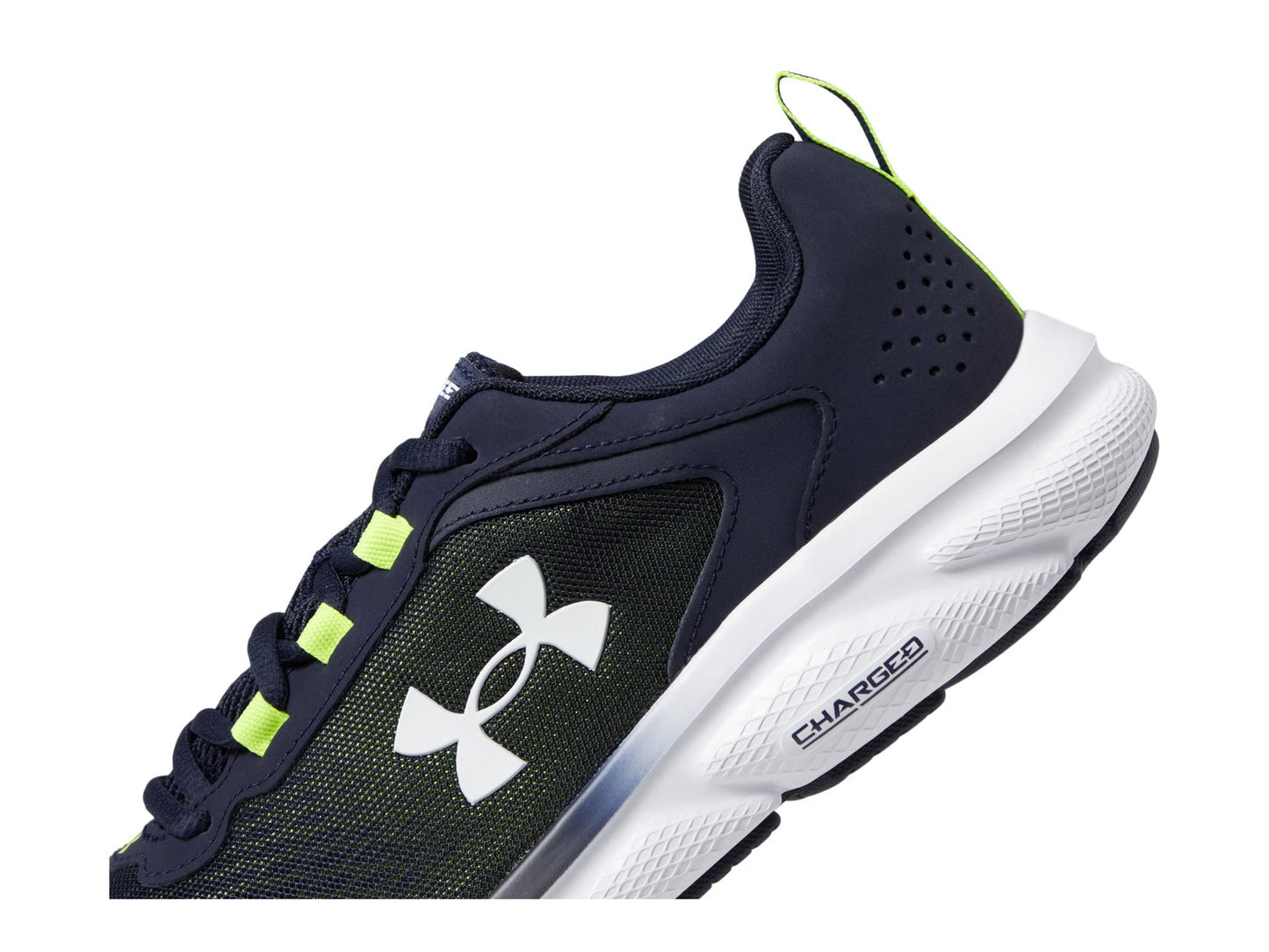 Under Armour Men's Charged Assert 9, (404) Midnight Navy/Yellow Ray/White, 12.5