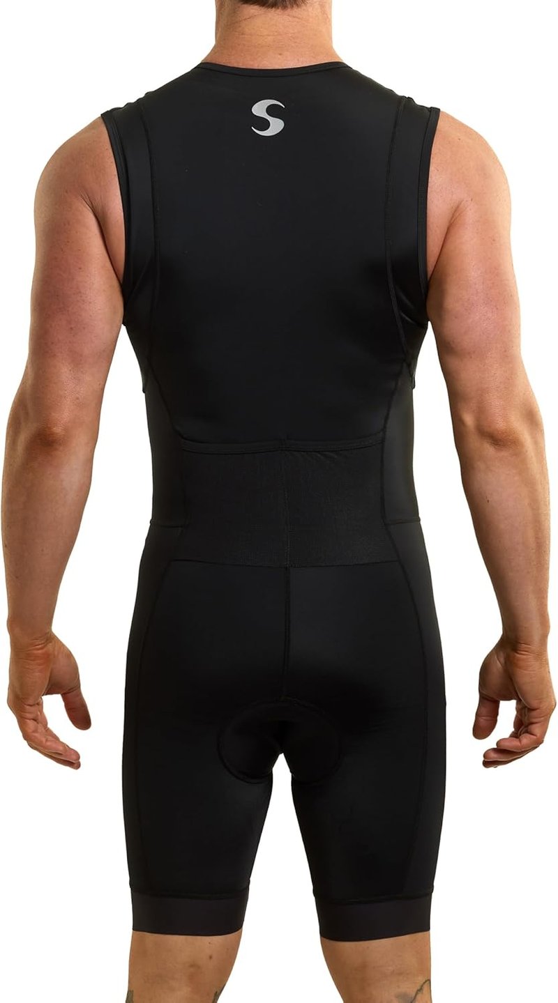 Men's Triathlon Tri Suit - Sleeveless Race Trisuit for Optimal Performance | Comfortable Fit
