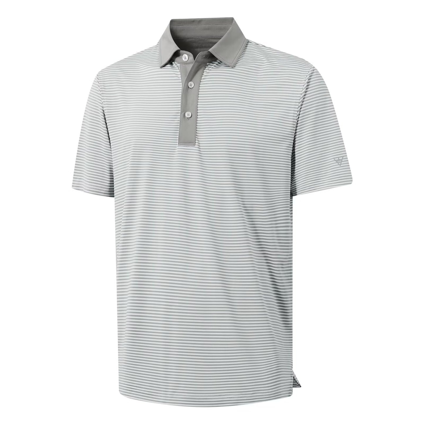 M MAELREG Mens Golf Shirt Dry Fit Short Sleeve Striped Performance Moisture Wicking Polo Shirt Golf Shirts for Men