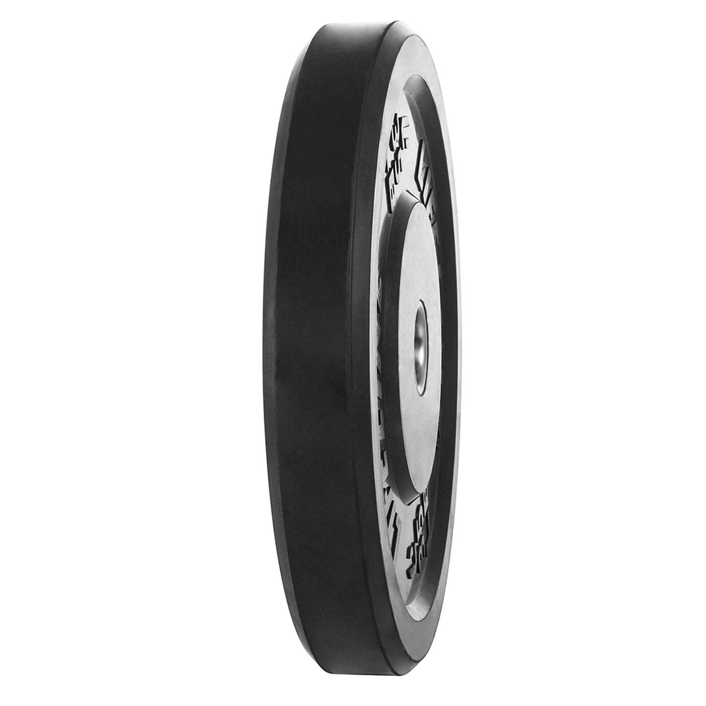 Lifeline Rubber Bumper Plate - Multiple Weight Options Black, 35 LBS