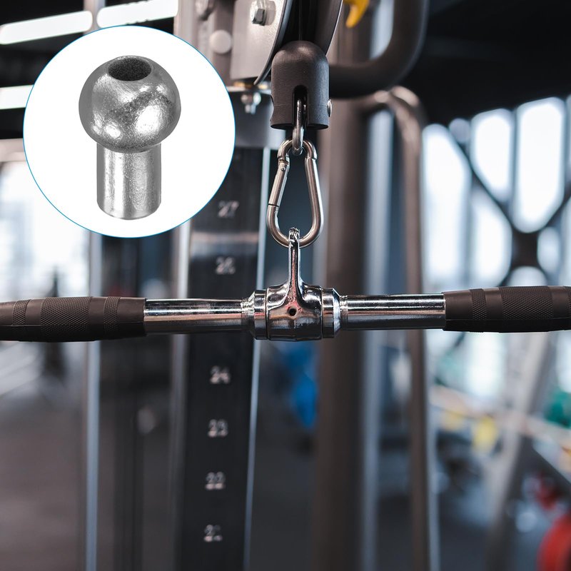 PATIKIL Cable Ball Stopper, 10pcs Stainless Steel Gym Machine Accessories for 5mm Cable Fitness Equipment Wire Rope Port Joint Replacement Parts for Home Gym Machine, Silver