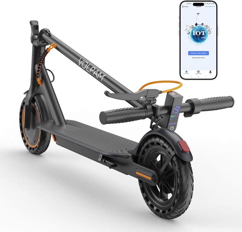 Electric Scooter for Adults - 350/500W Motor, 15/22 Mile Range, Dual Braking System | 19/21 MPH Speed, Foldable Design