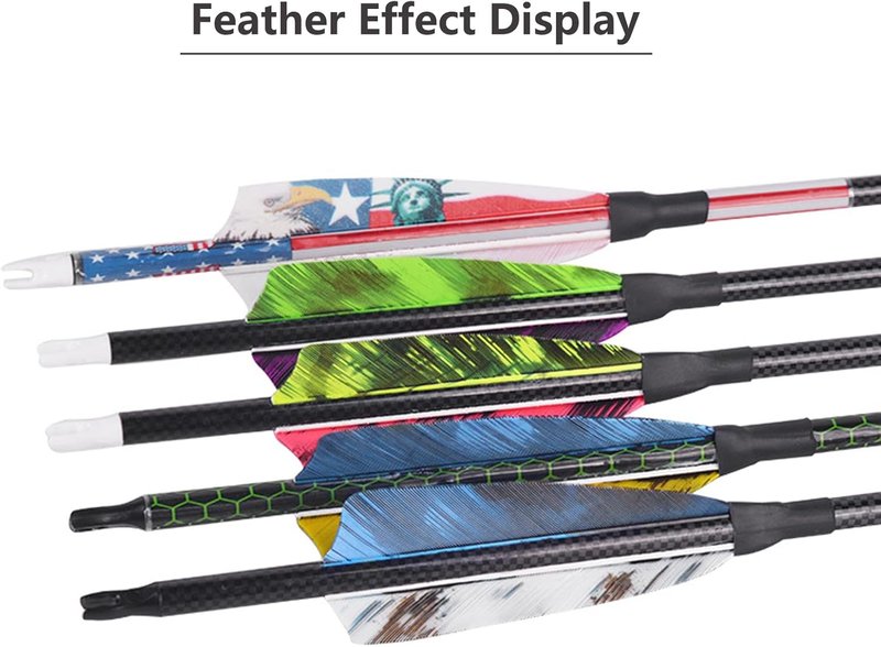 Turkey Feather Fletching - 30pcs 3/4 Inch Right Wing Arrow Feathers for DIY Hunting & Target Shooting