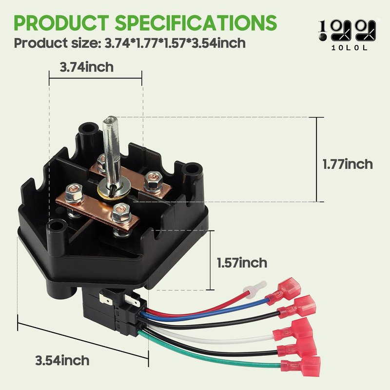 10L0L Heavy Duty Forward and Reverse Switch for Club Car DS 1995-2004 48V Powerdrive System