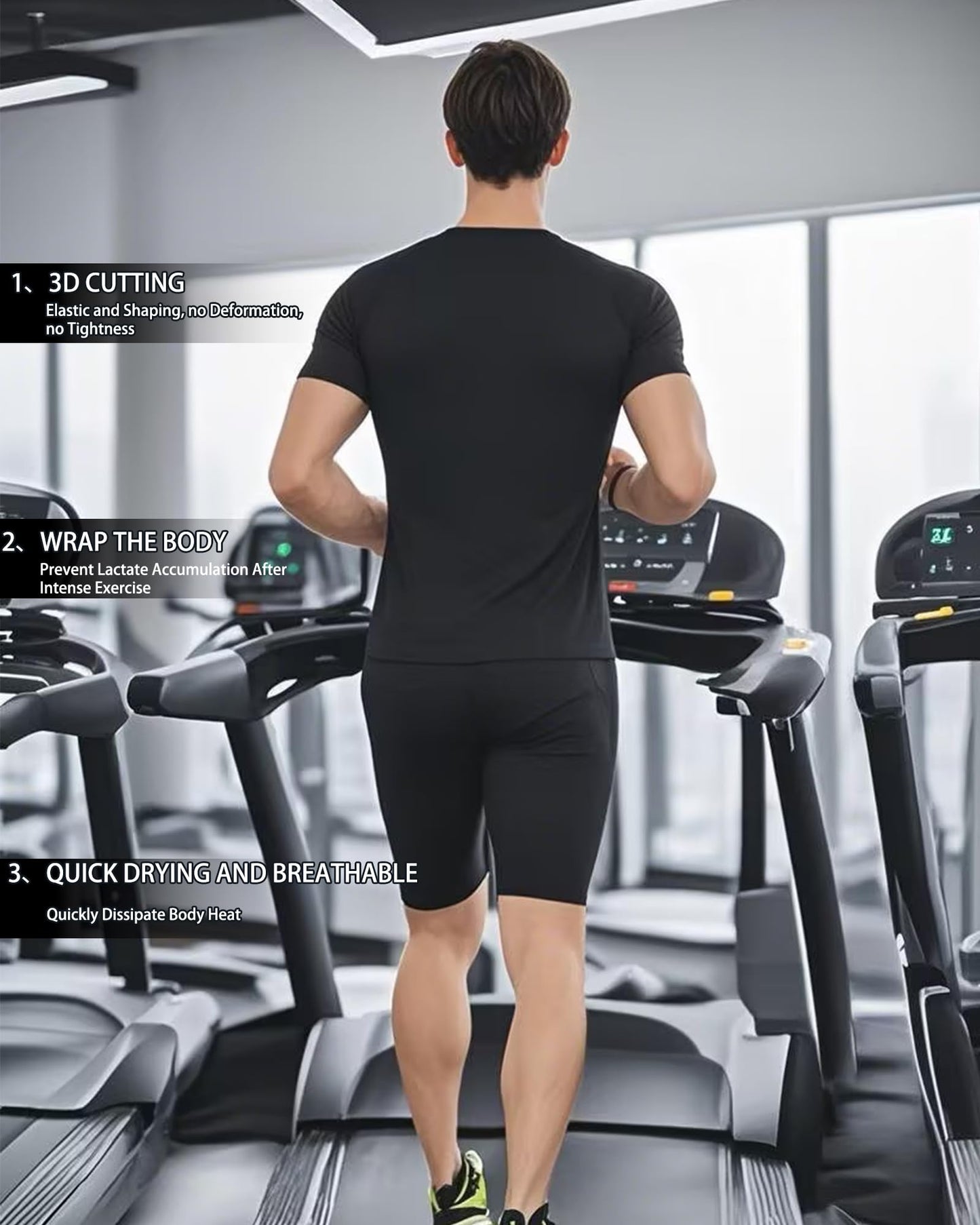 Antoyo 5 Pack Compression Short Men with Pocket Spandex Running Shorts