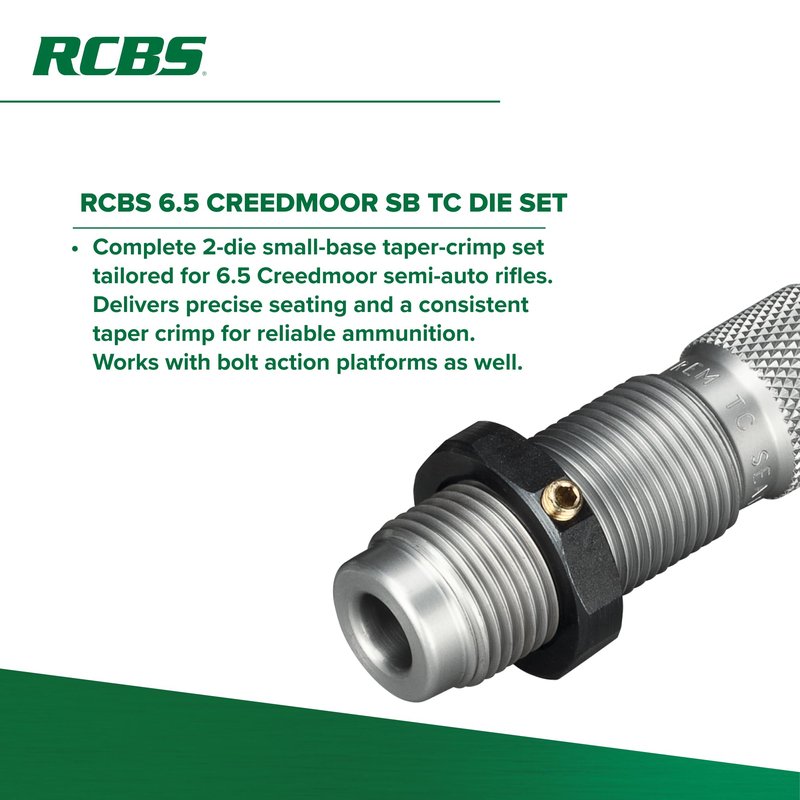 RCBS 32907 6.5 Creedmoor Sb T/C Die Set